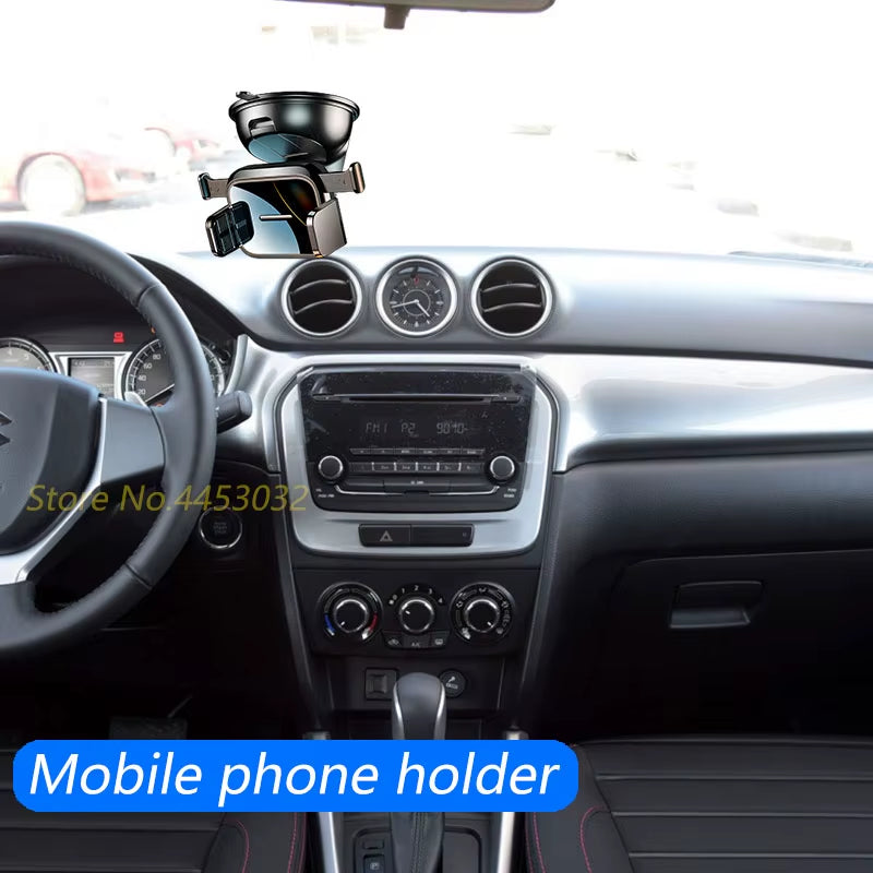 For Suzuki Jimny Swift Grand Vitara Ignis Alto Baleno SX4 Car Phone Holder Mount for Dashboard Windscreen Bracket Accessories