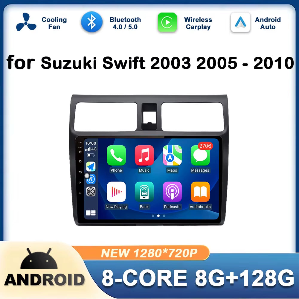 Android OS for Suzuki Swift 2003 2005 2006 2007 - 2010 Car Video Multimedia Player Autoradio DSP Stereo GPS Navigation Bluetooth