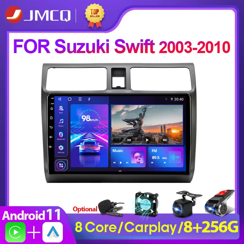 2Din Android 11 Car Stereo Radio Multimidia Video Player Navigation GPS for Suzuki Swift 2003-2010 4G DSP 2 Din Dvd Carplay