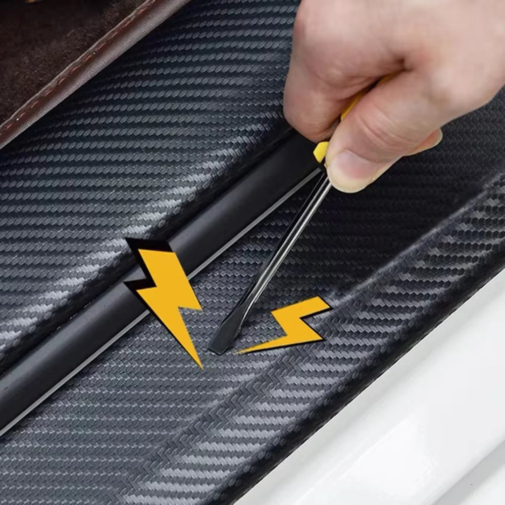 Car Door Sill Carbon Fiber Sticker Threshold Side anti Scratch Waterproof Decal for Suzuki Swift
