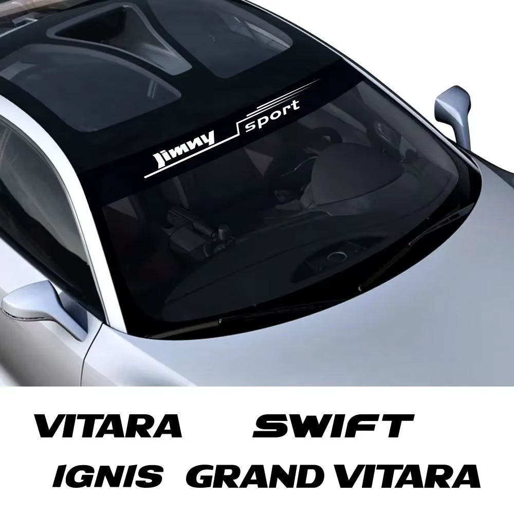 Car Front Windshield Stickers Exterior Accessories for Suzuki Jimny Swift Vitara Ignis Grand Vitara Alto Baleno Sx4 Samurai