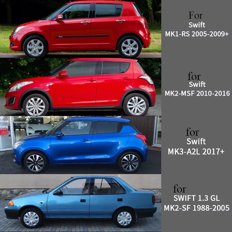 Swift GL Accessories Window Visors Weathershields Wind Rain Guard Door Visor Vent Shades Ventvisor Bright Strip