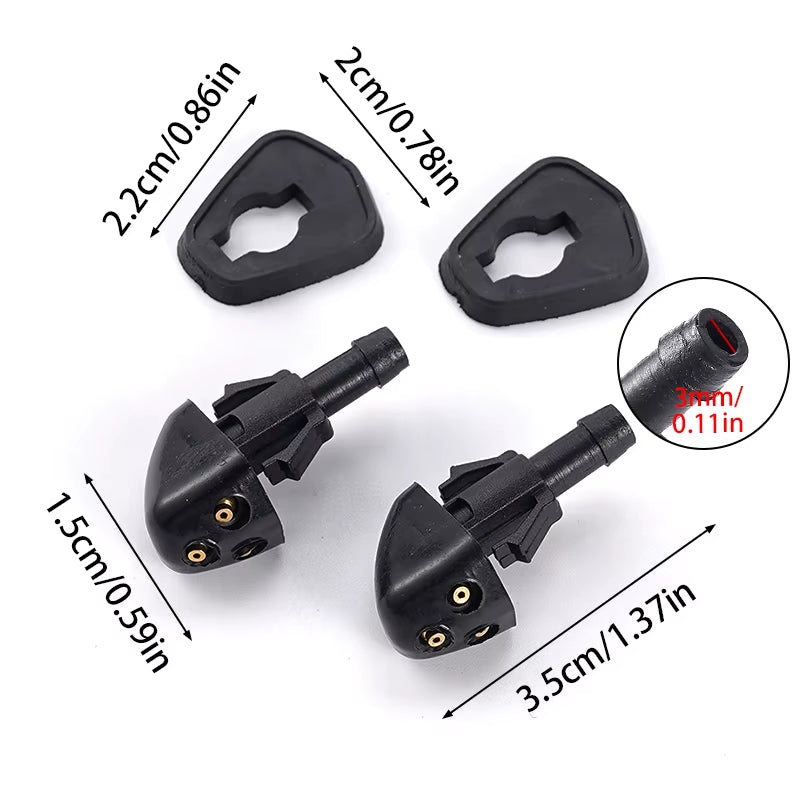 2Pcs Car Windshield Water Spray Jet Nozzle Windscreen Wiper Washer for Suzuki Swift SX4 Grand Vitara Car Accessories