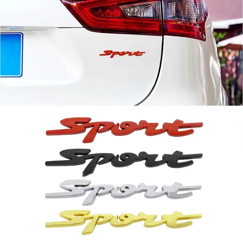 3D Metal Chrome Black Red Sport Logo Letters Car Emblem Badge Decal for Suzuki Swift ZC31 ZC32 ZC33S Sport Sticker Accessories