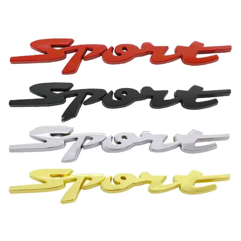 3D Metal Chrome Black Red Sport Logo Letters Car Emblem Badge Decal for Suzuki Swift ZC31 ZC32 ZC33S Sport Sticker Accessories