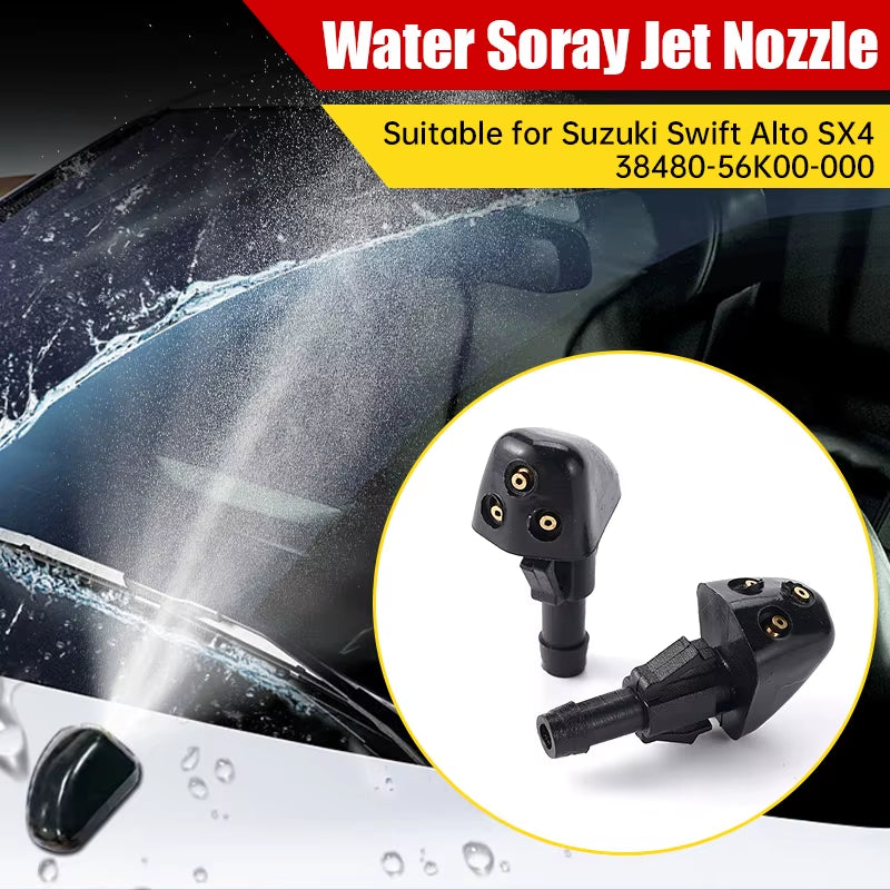 2Pcs Car Windshield Water Spray Jet Nozzle Windscreen Wiper Washer for Suzuki Swift SX4 Grand Vitara Car Accessories