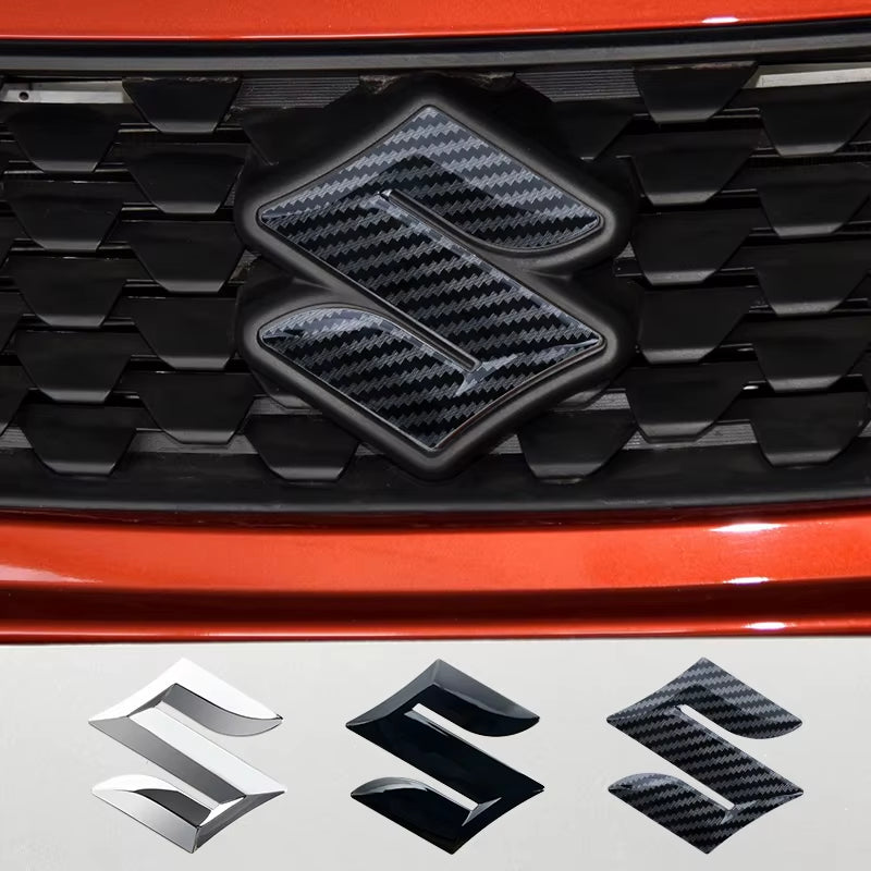 Car Hood Front and Rear Tail Mark ABS Front Grille Logo Rear Compartment Badge Sticker for  Swift ALTO Accessories