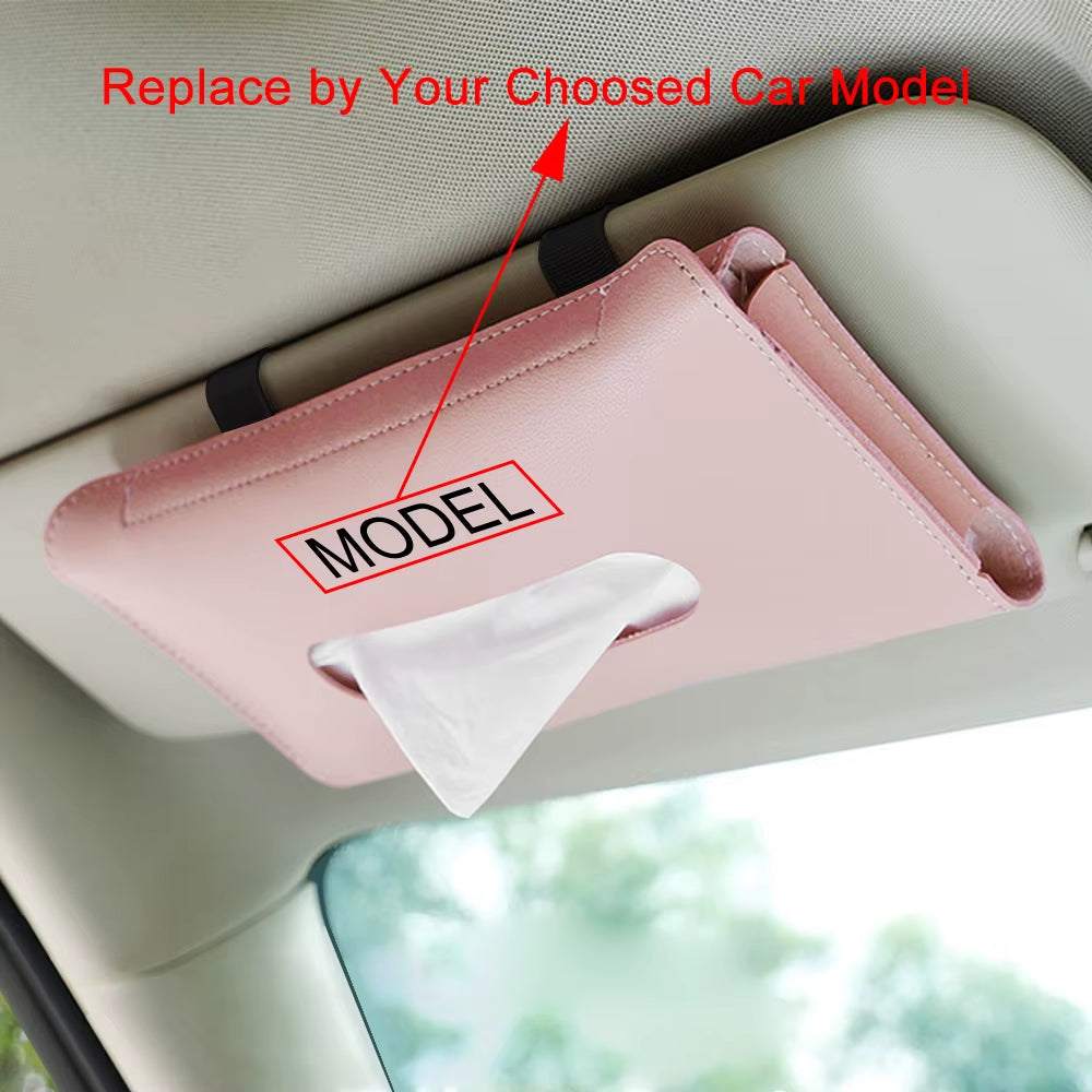 Car Visor Tissue Bag for Suzuki Jimny Swift Grand Vitara Ignis Alto Baleno SX4 Samurai S-Cross Celerio Ertiga Car Accessories