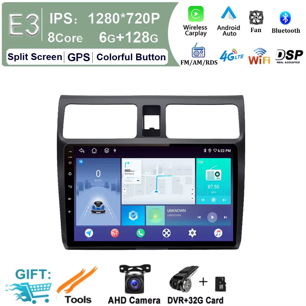 Android OS for Suzuki Swift 2003 2005 2006 2007 - 2010 Car Video Multimedia Player Autoradio DSP Stereo GPS Navigation Bluetooth