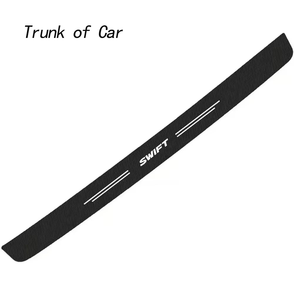 Car Door Sill Carbon Fiber Sticker Threshold Side anti Scratch Waterproof Decal for Suzuki Swift