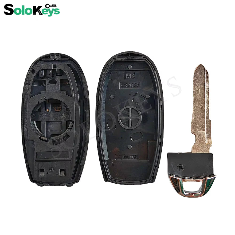 SOLOKEYS FCCID:TS008 for Suzuki SX4 Swift Vitara Smart Remote Key Replacement Shell 3/4 Button with LOGO