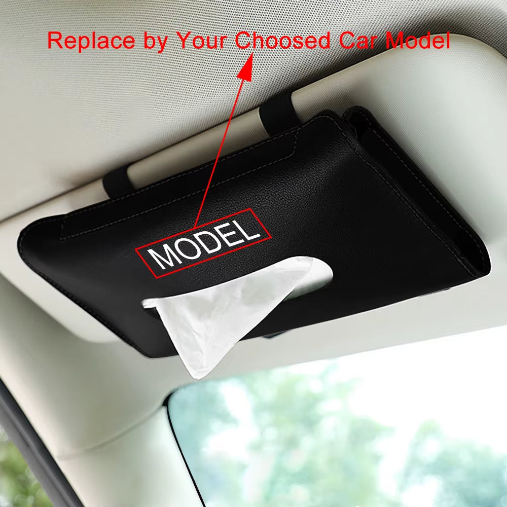 Car Visor Tissue Bag for Suzuki Jimny Swift Grand Vitara Ignis Alto Baleno SX4 Samurai S-Cross Celerio Ertiga Car Accessories