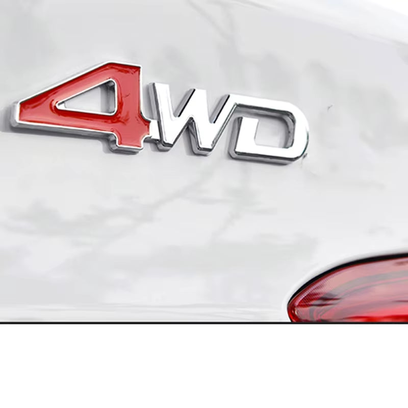 2024 1X 4WD Metal Sticker 3D Chrome Emblem Badge Decal Car Styling for Ford Everest Ranger 2015-2019 at Parts Gas Brake Pedal Pr