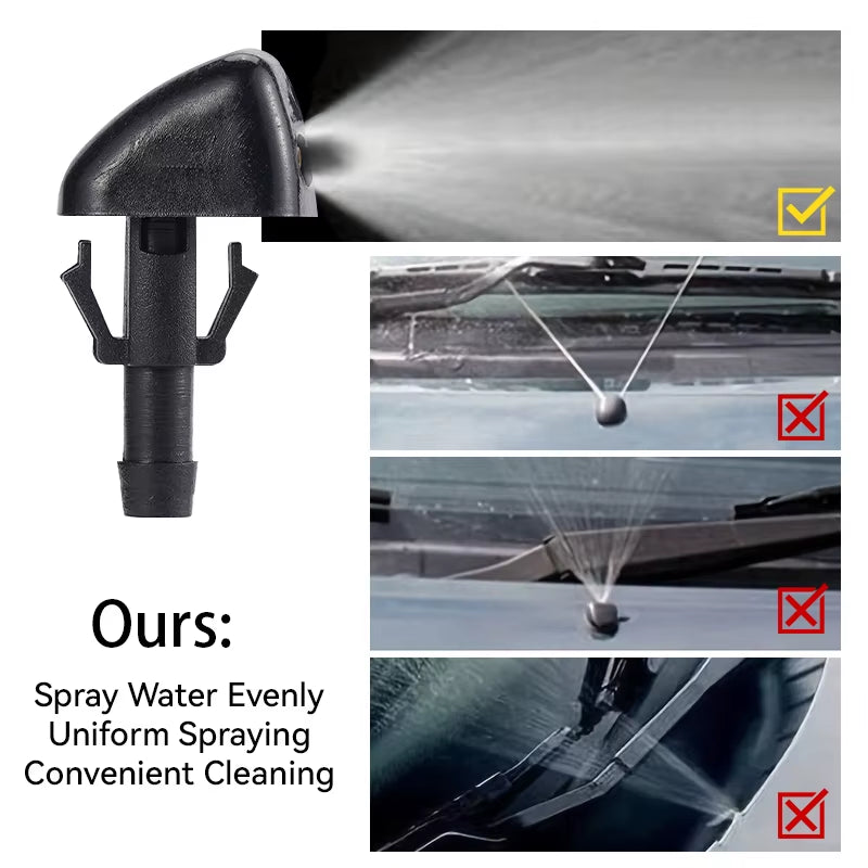 2Pcs Car Windshield Water Spray Jet Nozzle Windscreen Wiper Washer for Suzuki Swift SX4 Grand Vitara Car Accessories