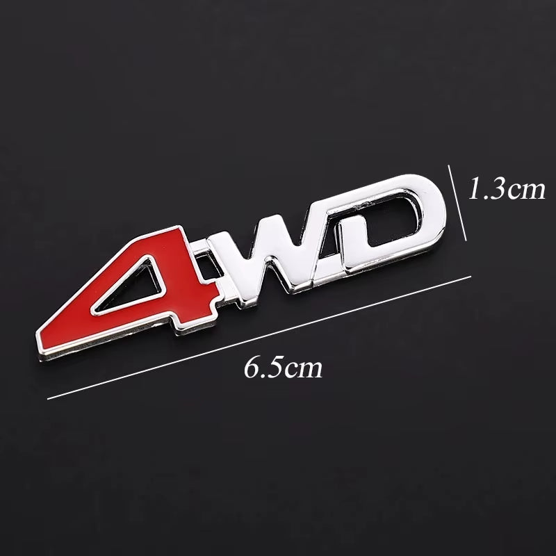 2024 1X 4WD Metal Sticker 3D Chrome Emblem Badge Decal Car Styling for Ford Everest Ranger 2015-2019 at Parts Gas Brake Pedal Pr