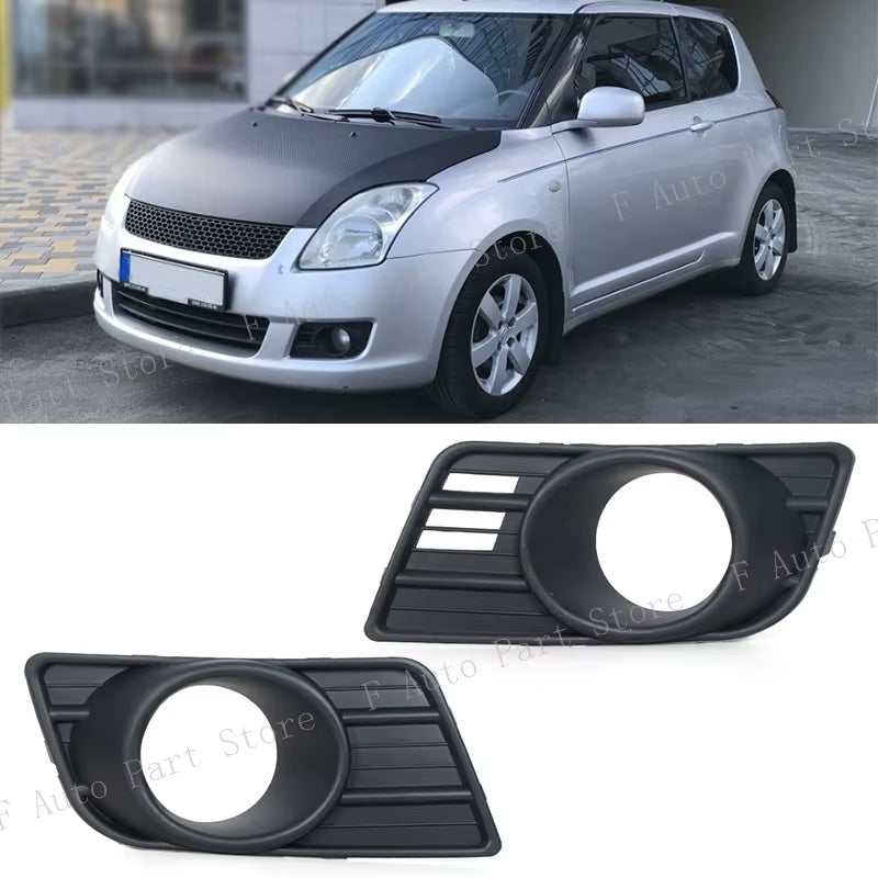 Car Front Bumper Foglamp Foglight Cover Frame Grille Trim Lid Bezel Hood for Suzuki Swift 2007 2008 2009 2010