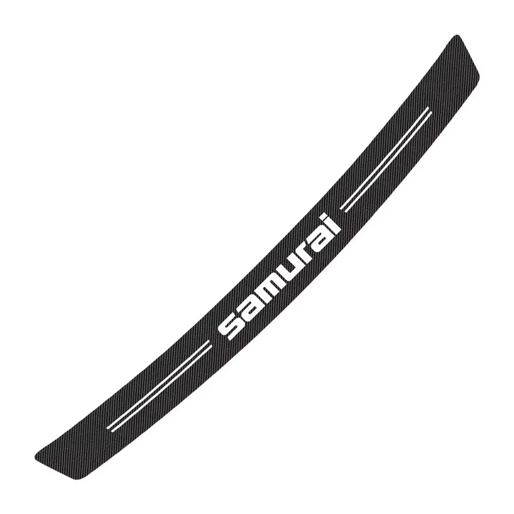Rear Bumper Trunk Carbon Fiber Stickers for Suzuki Swift Jimny Baleno Vitara Alto Ignis SX4 Samurai Grand Vitara Car Accessories