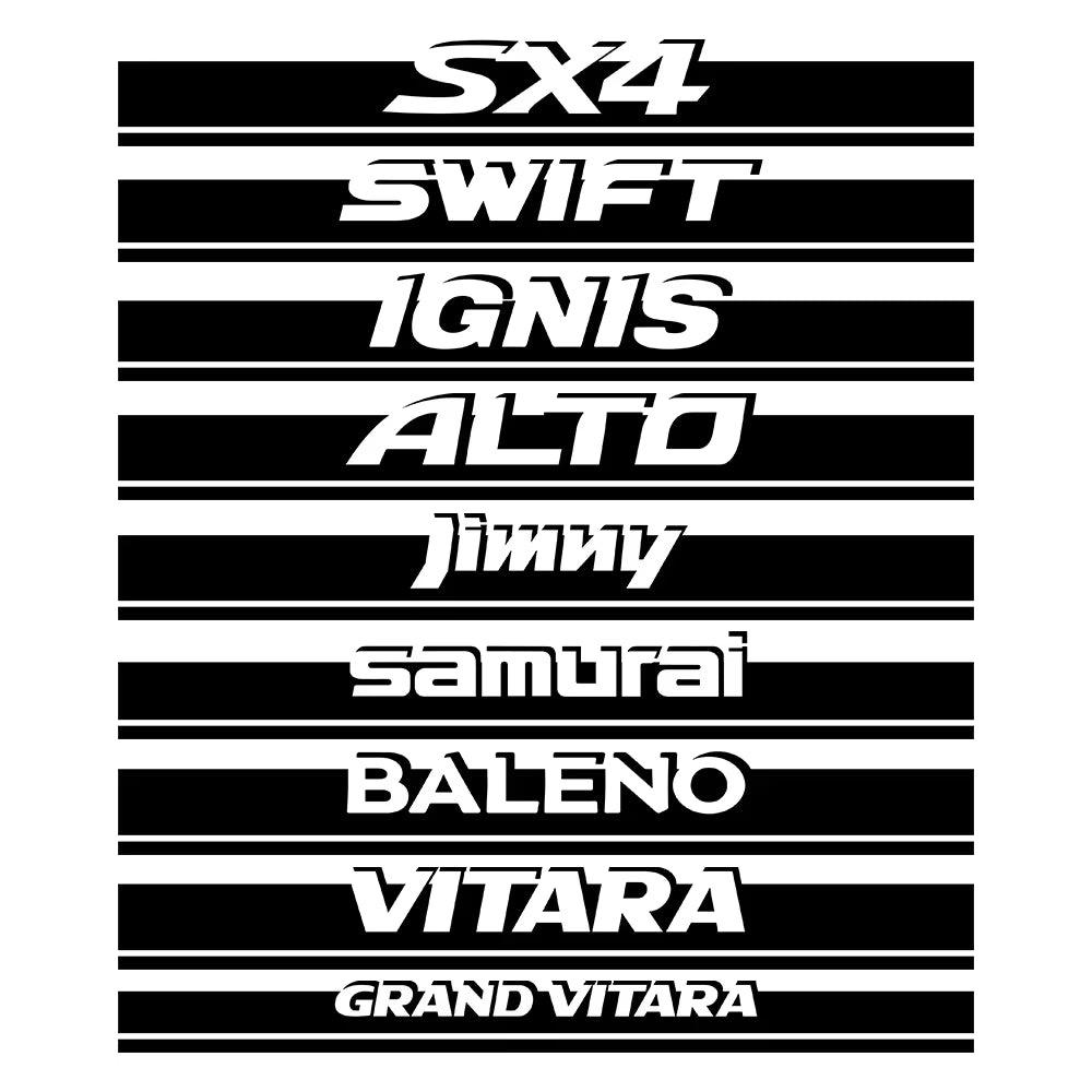 Car Hood Stickers for Suzuki Swift Jimny Baleno Vitara SX4 Ignis Alto Samurai Grand Vitara Auto Engine Cover Car Accessories
