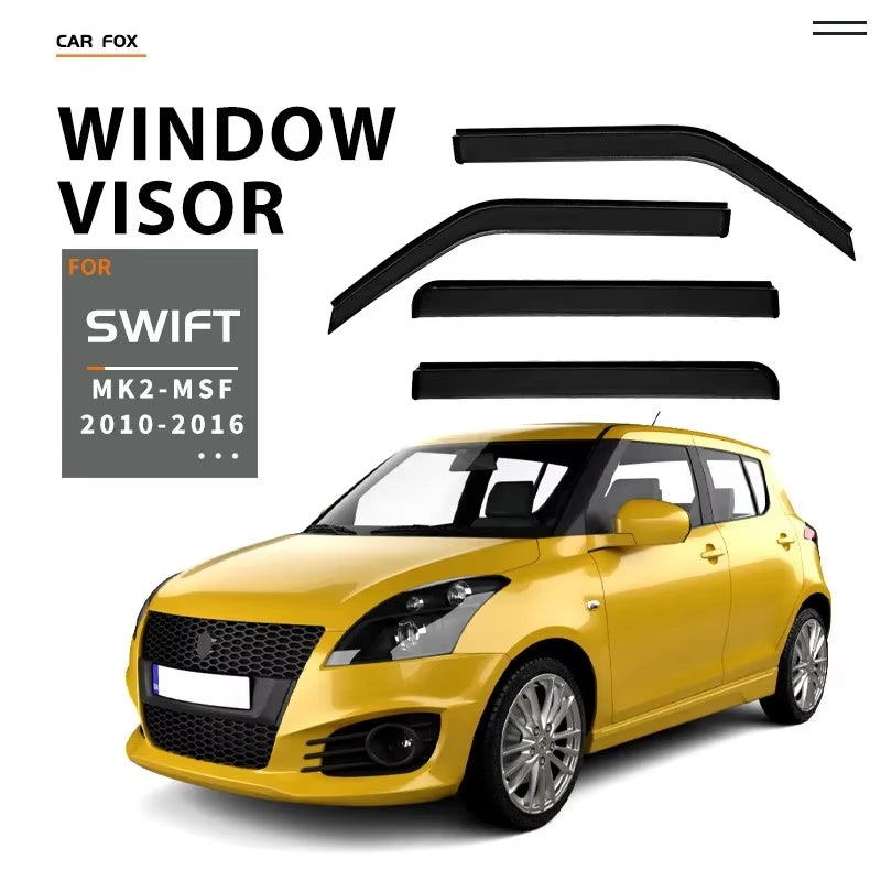 Swift GL Accessories Window Visors Weathershields Wind Rain Guard Door Visor Vent Shades Ventvisor Bright Strip