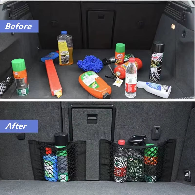 Car Trunk Box Storage Bag Net Sticker for Suzuki Accessories Swift Grand Vitara Vitara Spoiler Alto Liana Splash Reno Samurai