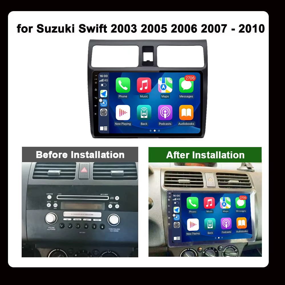 Android OS for Suzuki Swift 2003 2005 2006 2007 - 2010 Car Video Multimedia Player Autoradio DSP Stereo GPS Navigation Bluetooth