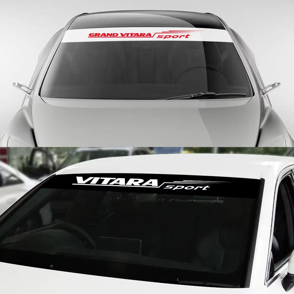 Car Front Windshield Stickers Exterior Accessories for Suzuki Jimny Swift Vitara Ignis Grand Vitara Alto Baleno Sx4 Samurai