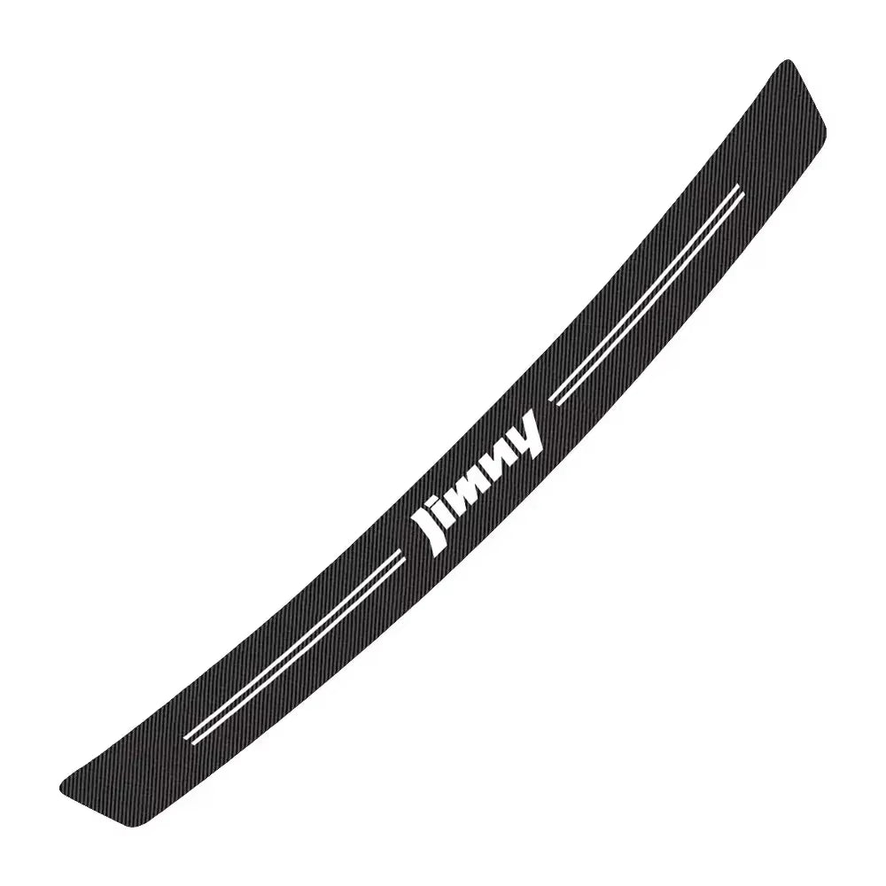 Rear Bumper Trunk Carbon Fiber Stickers for Suzuki Swift Jimny Baleno Vitara Alto Ignis SX4 Samurai Grand Vitara Car Accessories