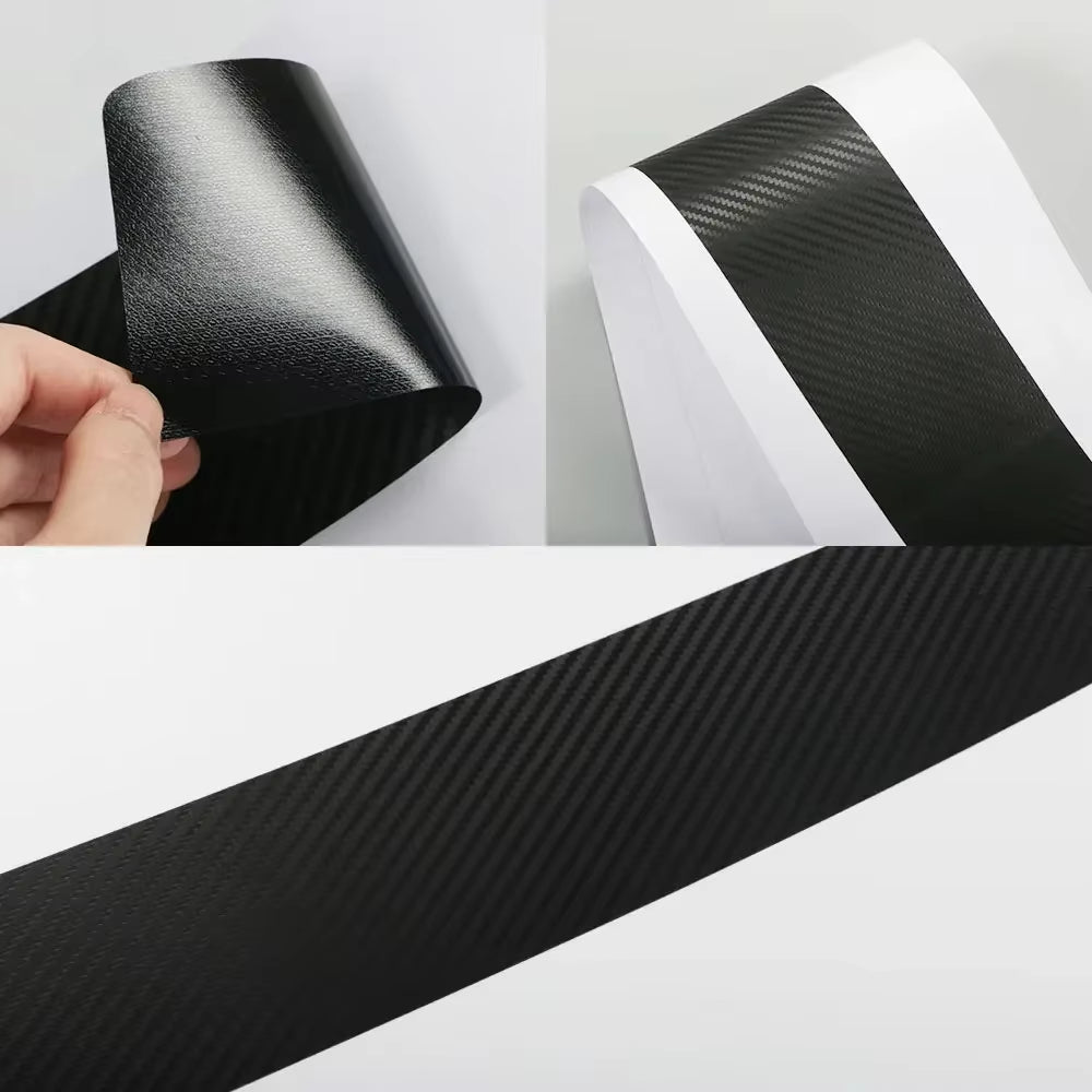 Rear Bumper Trunk Carbon Fiber Stickers for Suzuki Swift Jimny Baleno Vitara Alto Ignis SX4 Samurai Grand Vitara Car Accessories